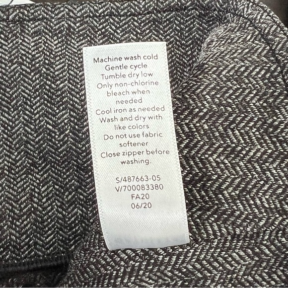 Athleta Delancey Herringbone Tight Leggings Small Abalone Zip Pockets 487663 - Picture 10 of 15
